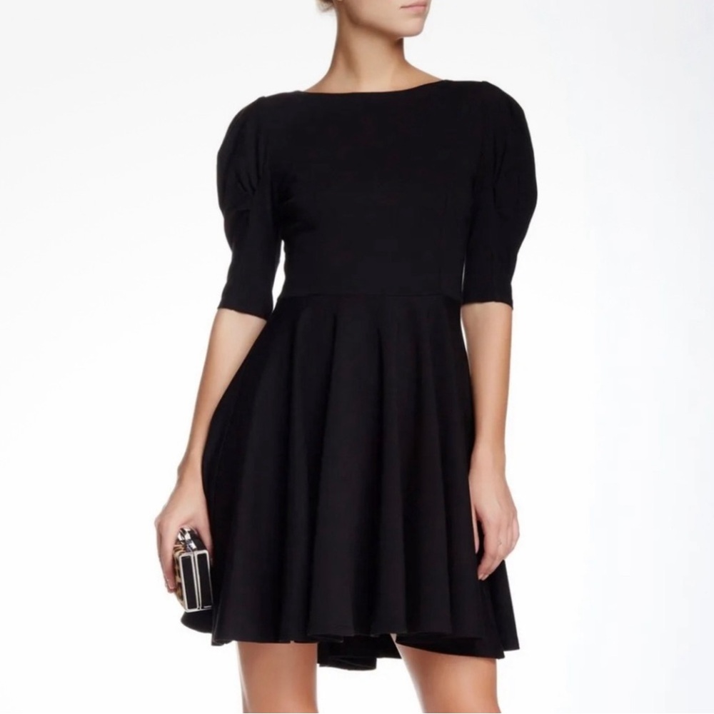 Eva Franco Lupita Skater Swing Little Black Dress Size 4 NWT